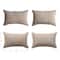Hello Honey® Multicolor Line Stitch Design Linen Blend Mini Lumbar Pillow Set